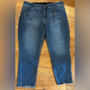 croft & barrow Medium Blue Ankle Crop Jeans